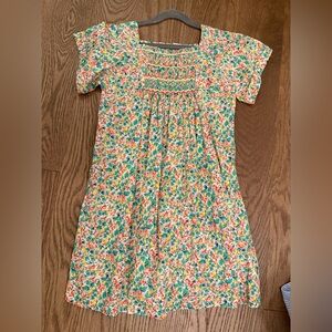 Bonpoint Floral Kids Dress - Pink, Green, Yellow